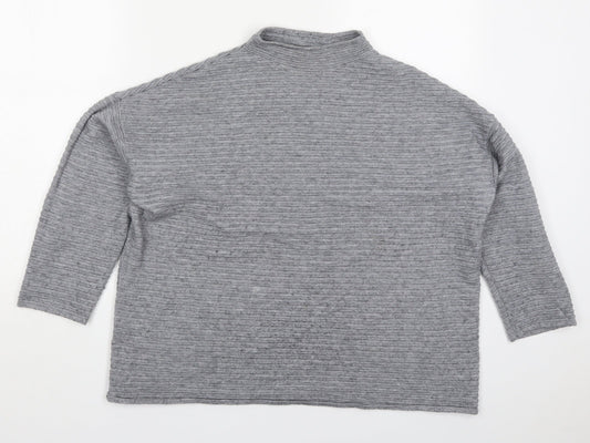 TU Womens Grey Round Neck  Viscose Pullover Jumper Size 16