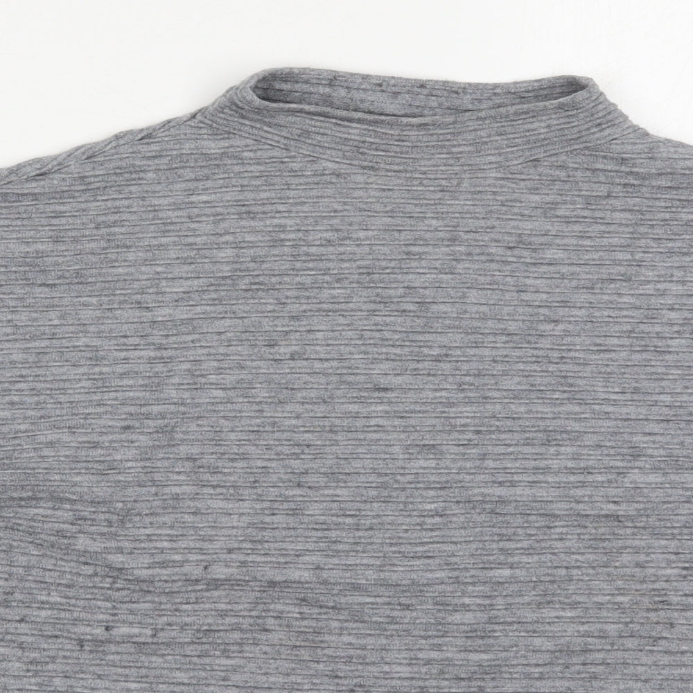 TU Womens Grey Round Neck  Viscose Pullover Jumper Size 16