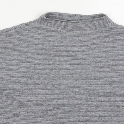 TU Womens Grey Round Neck  Viscose Pullover Jumper Size 16