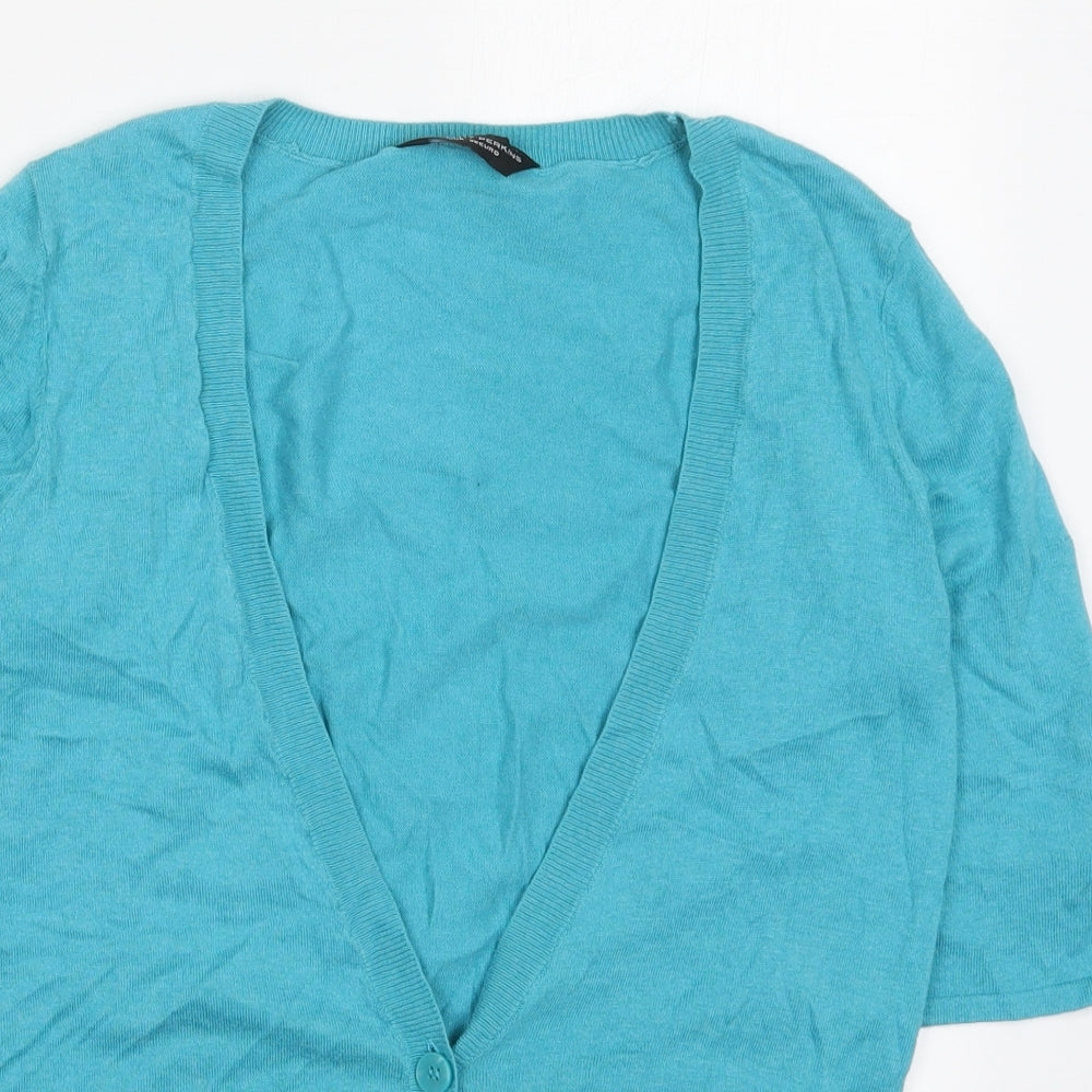 Womens UK Size 10 Dorothy Perkins Blue Cardigan Jumper