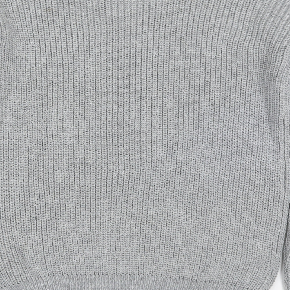 Womens UK Size S Missguided Grey Pullover Jumper