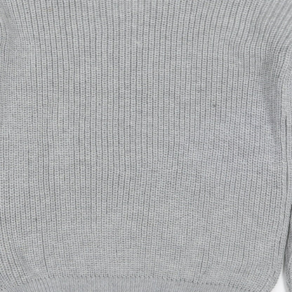 Womens UK Size S Missguided Grey Pullover Jumper