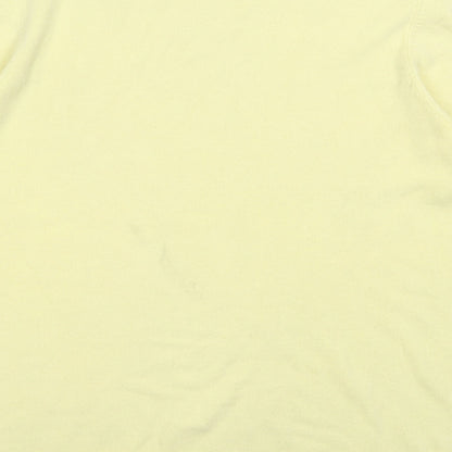 BHS Womens Yellow Round Neck  Acrylic Pullover Jumper Size 18