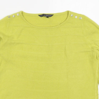 Womens UK Size 10 Bonmarché Green Pullover Jumper