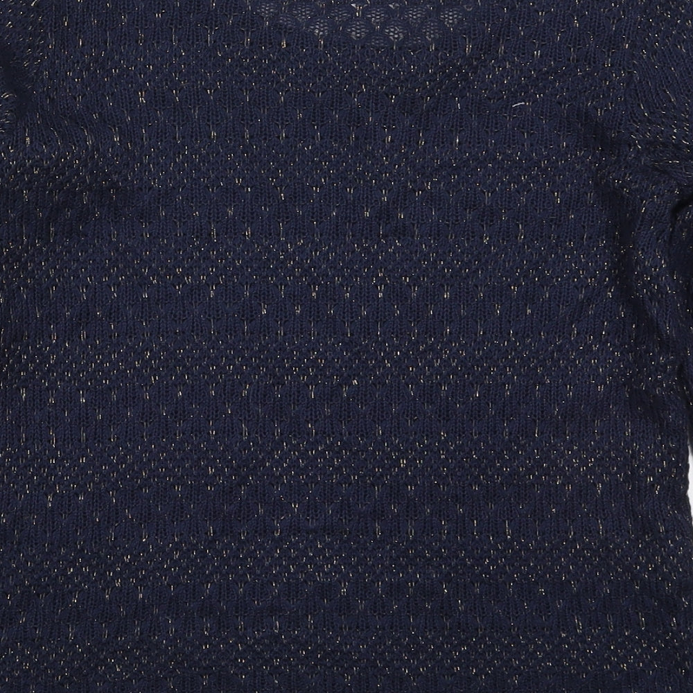 Womens UK Size S Oasis Blue Pullover Jumper