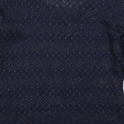 Womens UK Size S Oasis Blue Pullover Jumper