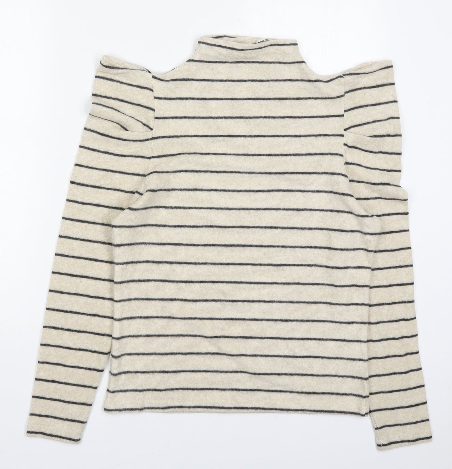Womens UK Size 14 Papaya Beige Pullover Jumper