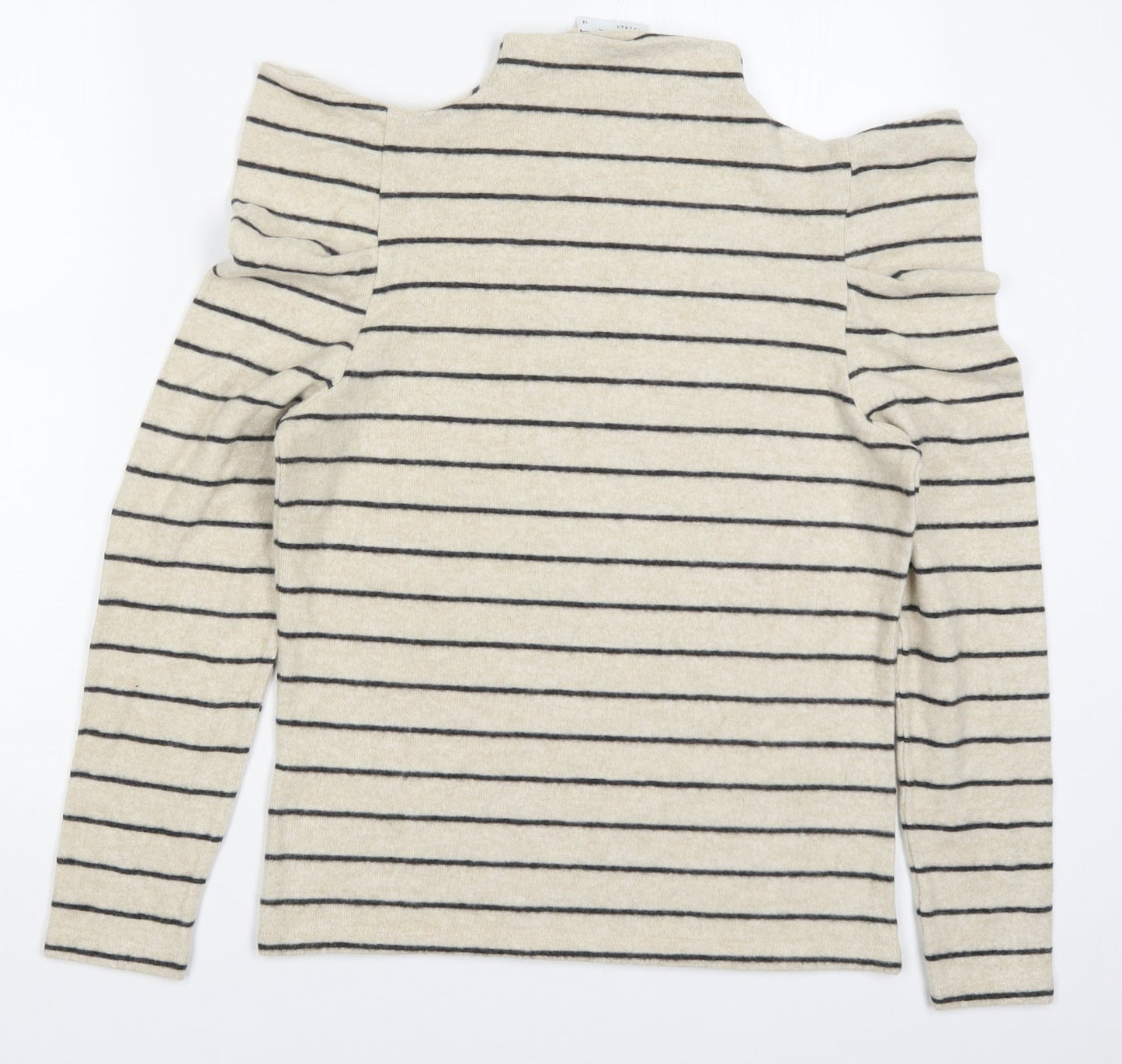 Womens UK Size 14 Papaya Beige Pullover Jumper