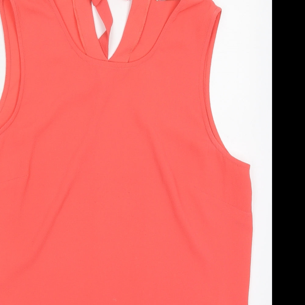 Papaya Womens Pink  Polyester Basic Tank Size 14 Round Neck