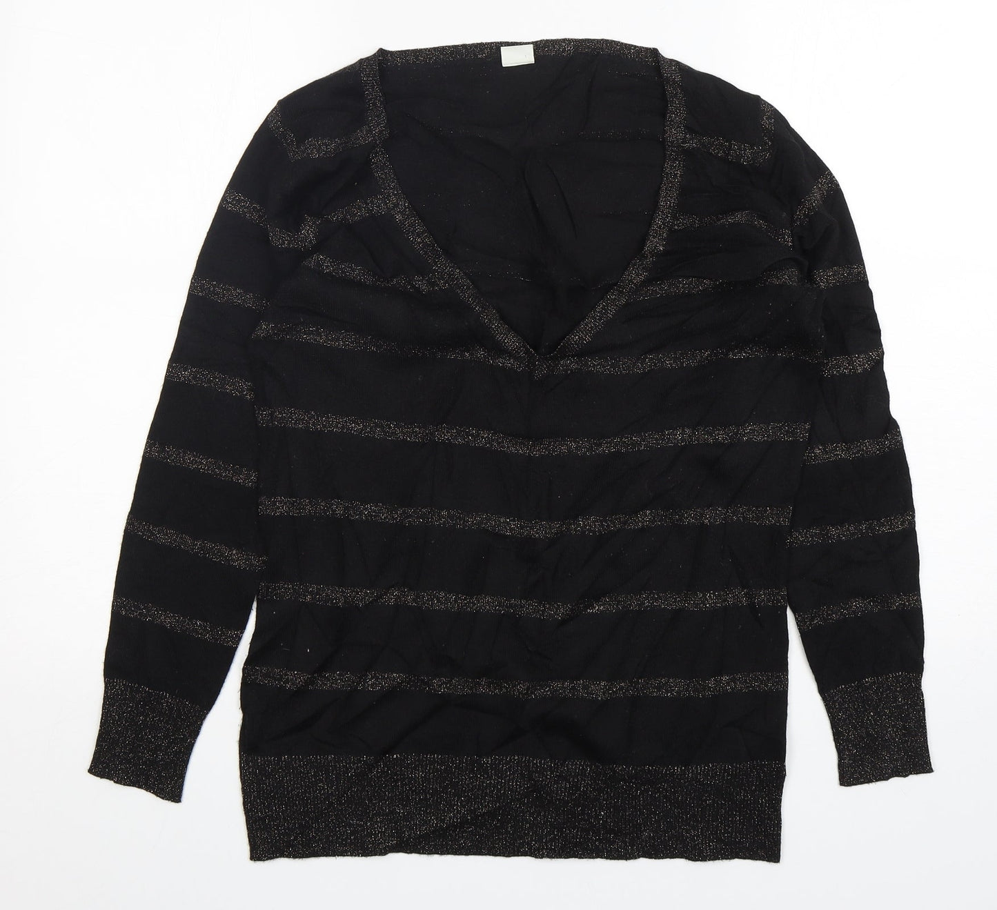 Womens UK Size 14 New Look Black Pullover Jumper