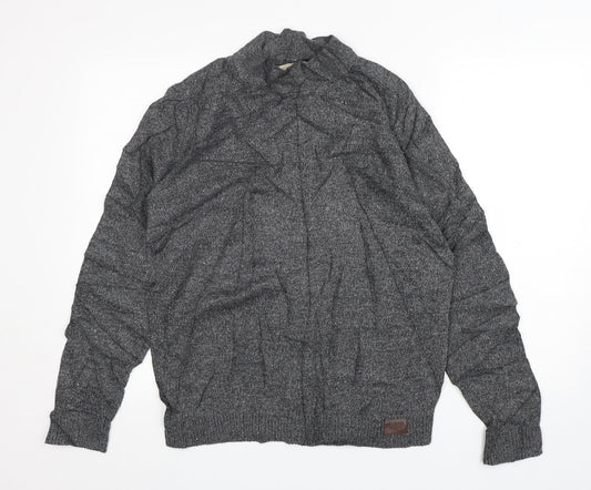 Womens UK Size L Hollister Grey Pullover Jumper