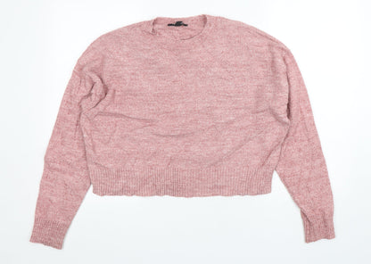 Womens UK Size S New Look Pink Pullover Jumper