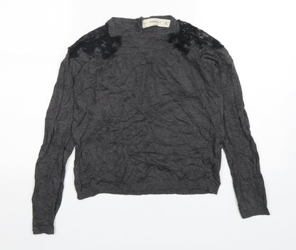 Womens UK Size M Zara Grey Pullover Jumper