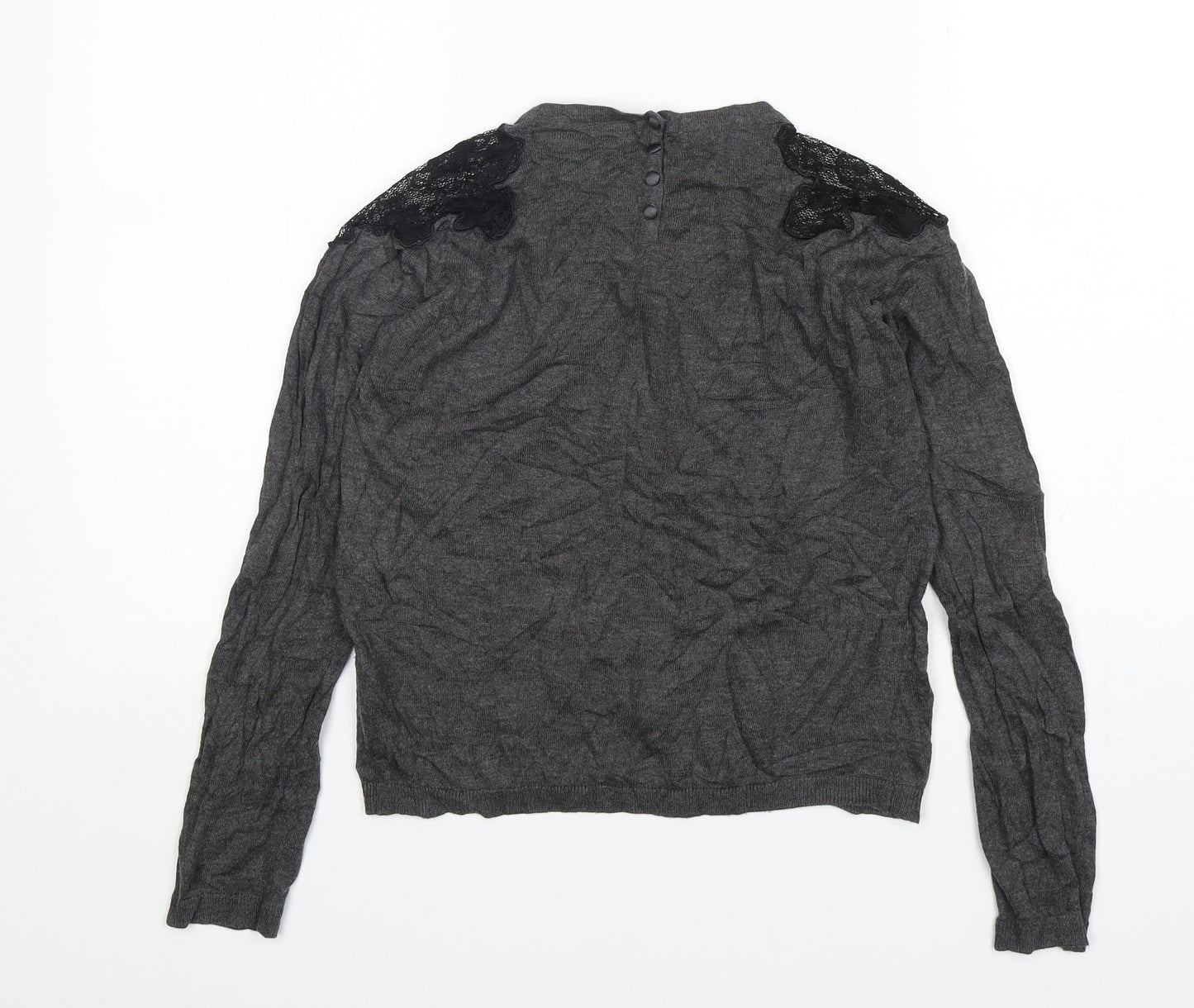 Womens UK Size M Zara Grey Pullover Jumper