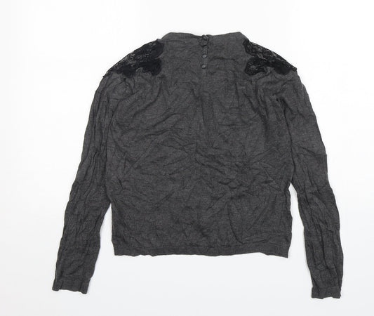 Womens UK Size M Zara Grey Pullover Jumper