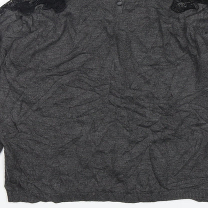 Womens UK Size M Zara Grey Pullover Jumper