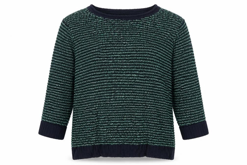 Womens UK Size S Isle Essentials Green Pullover Jumper
