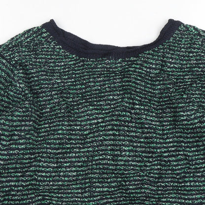 Womens UK Size S Isle Essentials Green Pullover Jumper