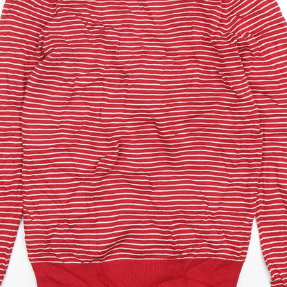 Womens UK Size S Linea Red Cardigan Jumper