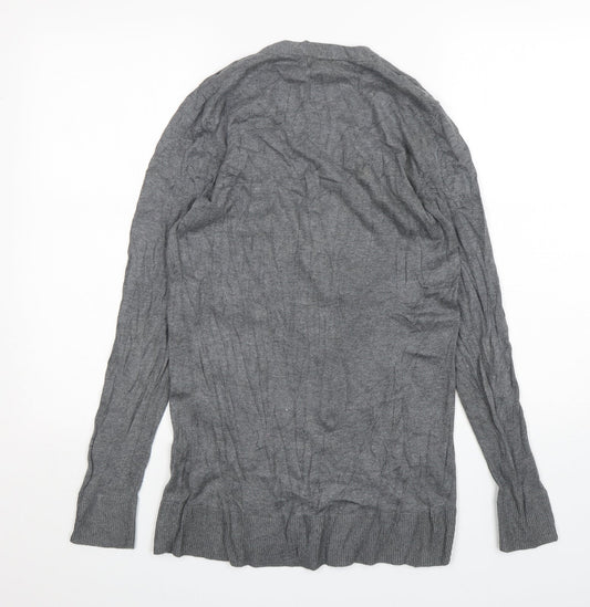 Womens UK Size M Old Navy Grey Cardigan Jumper