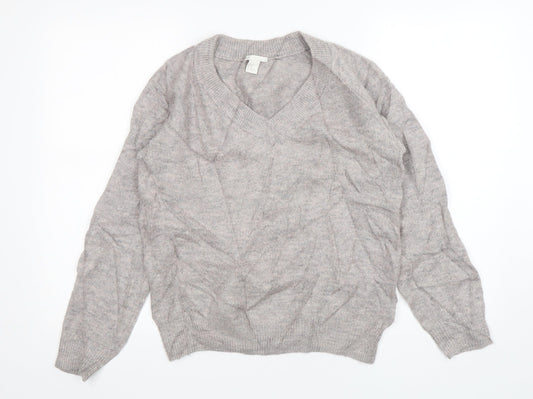 Womens UK Size XS H&M Pink Pullover Jumper