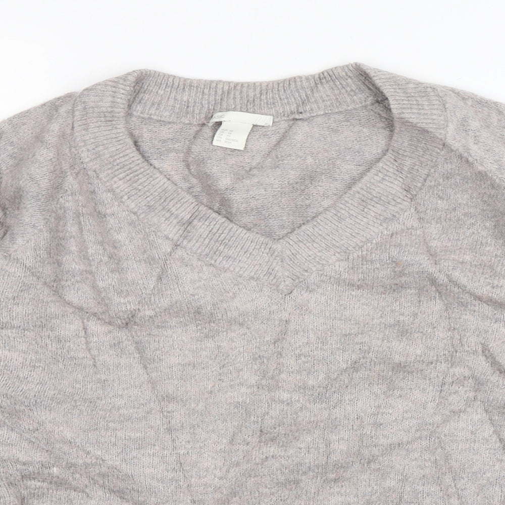 Womens UK Size XS H&M Pink Pullover Jumper