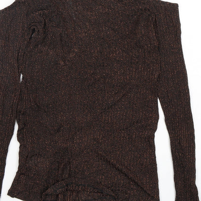 Womens UK Size 10 NEXT Brown Pullover Jumper