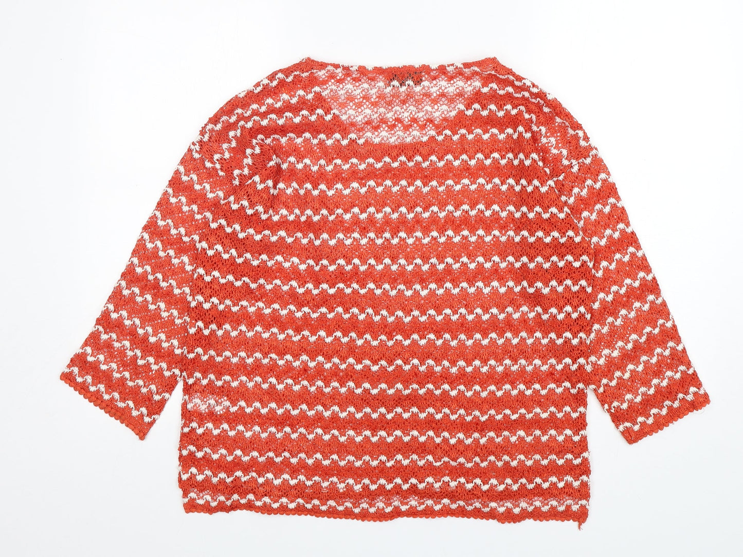Womens UK Size 12 NEXT Orange Pullover Jumper