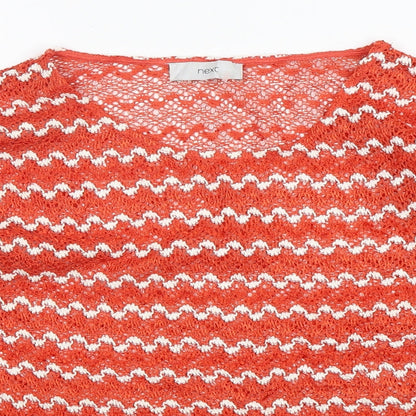 Womens UK Size 12 NEXT Orange Pullover Jumper