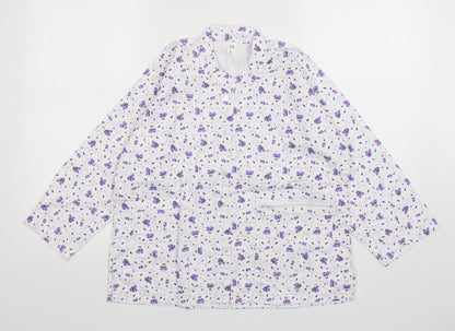 Womens UK Size L Preworn Multicoloured Basic Button-Up
