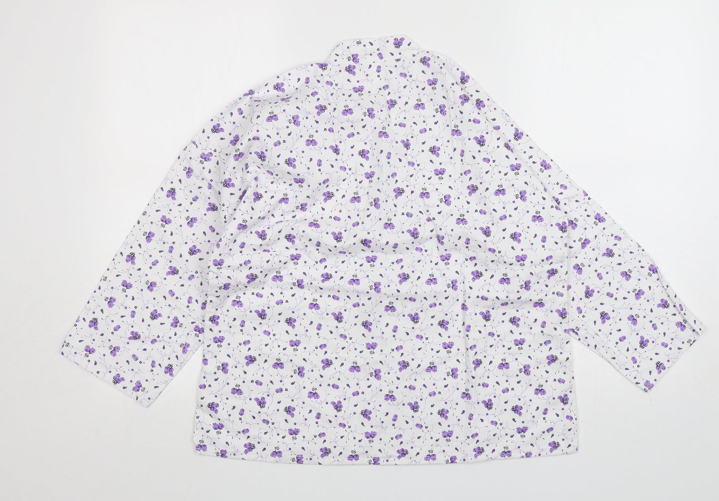 Womens UK Size L Preworn Multicoloured Basic Button-Up