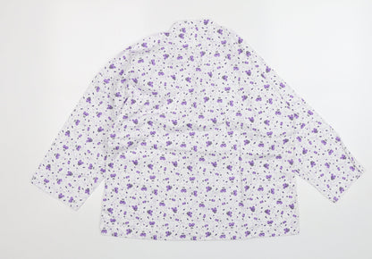 Womens UK Size L Preworn Multicoloured Basic Button-Up