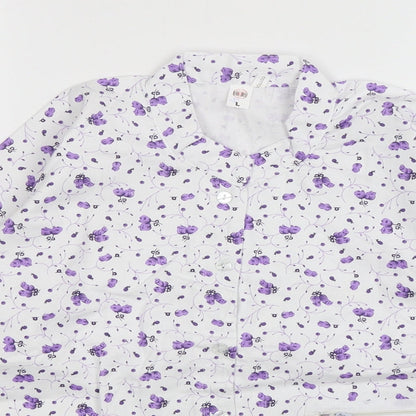 Womens UK Size L Preworn Multicoloured Basic Button-Up