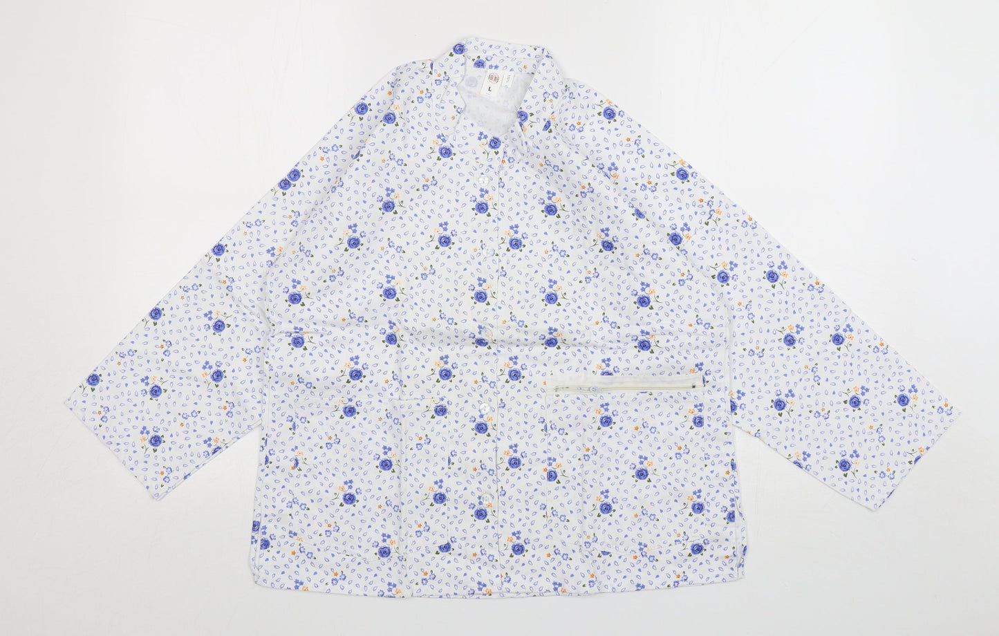 Womens UK Size L Preworn Multicoloured Basic Button-Up