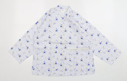 Womens UK Size L Preworn Multicoloured Basic Button-Up
