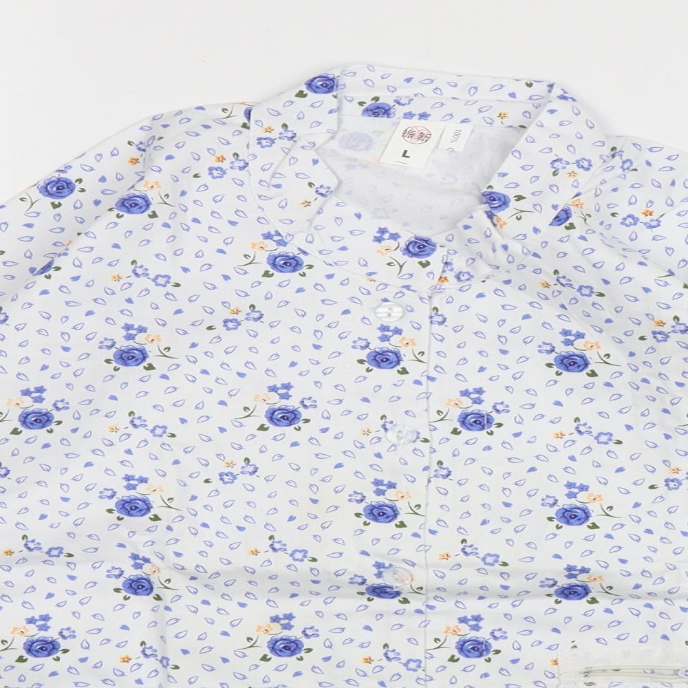 Womens UK Size L Preworn Multicoloured Basic Button-Up