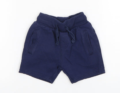 Very Boys Blue  Cotton Sweatpants Trousers Size 12-18 Months   - Shorts