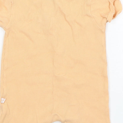 Primark Boys Orange  Cotton Romper One-Piece Size 12-18 Months