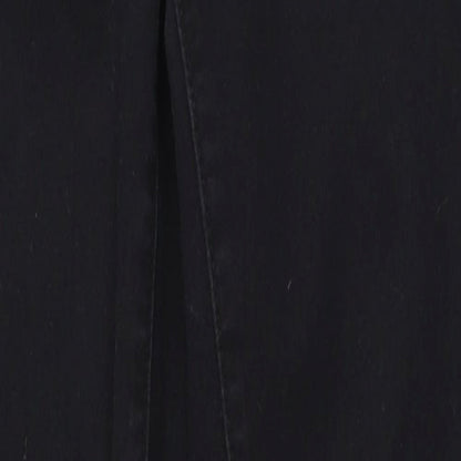 Denim & Co. Womens Black  Cotton Skinny Jeans Size 8 L25 in Regular Zip