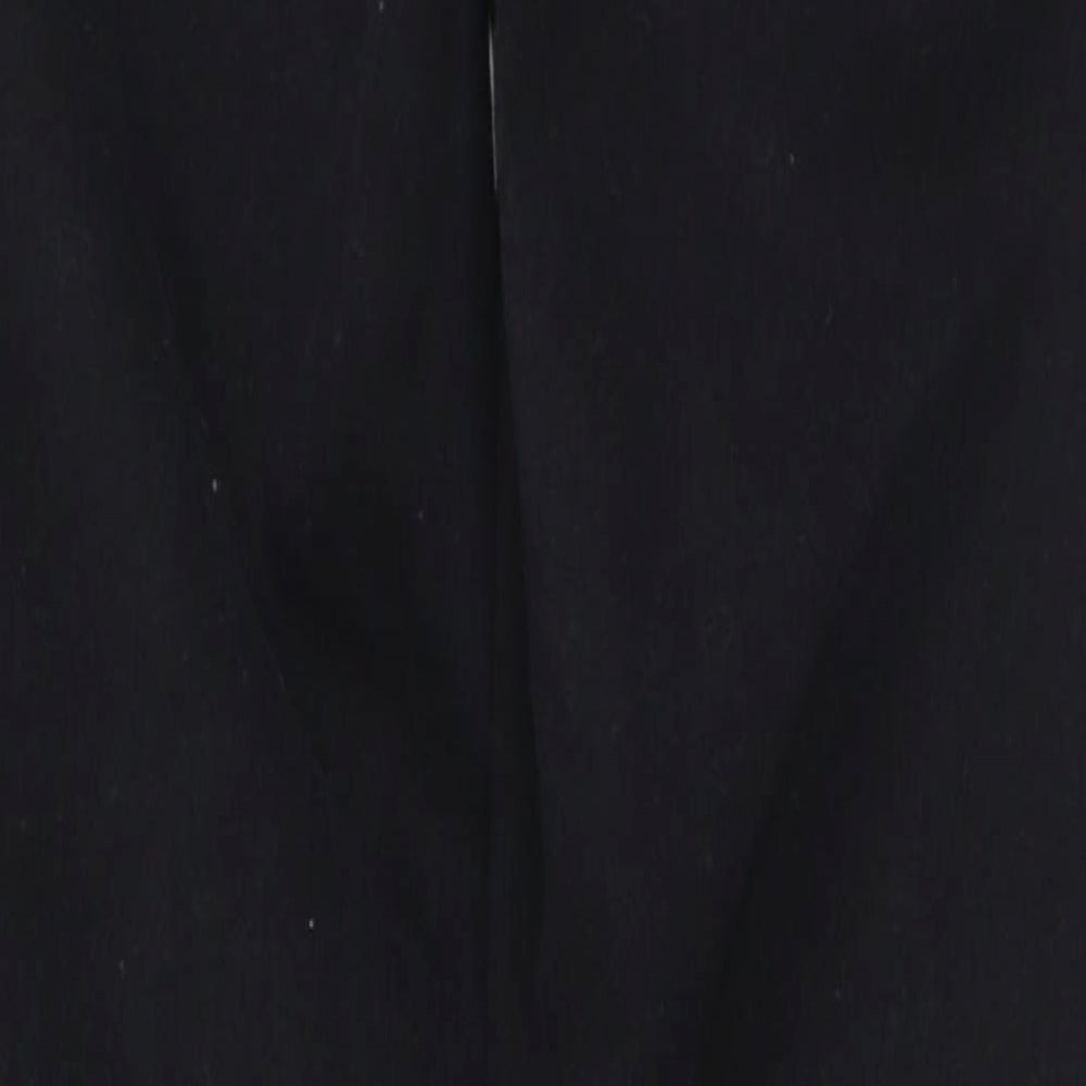 Denim & Co. Womens Black  Cotton Skinny Jeans Size 8 L25 in Regular Zip