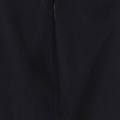 Denim & Co. Womens Black  Cotton Skinny Jeans Size 8 L25 in Regular Zip