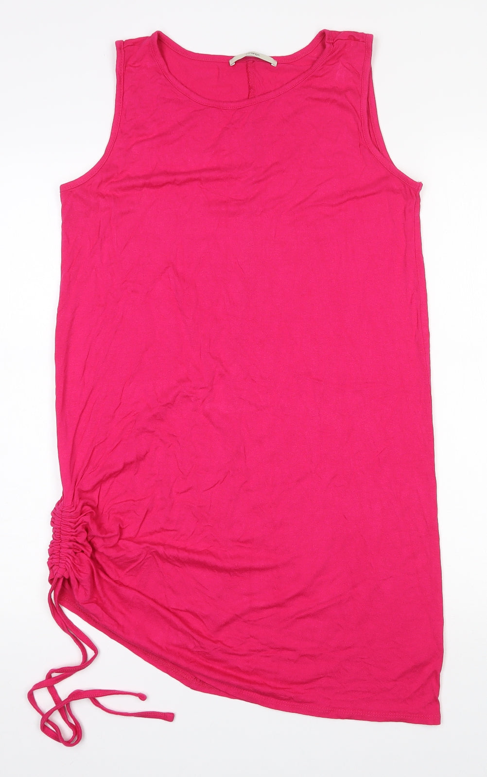 George  Womens Pink  Viscose Tunic T-Shirt Size 12 Round Neck