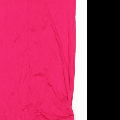 George  Womens Pink  Viscose Tunic T-Shirt Size 12 Round Neck