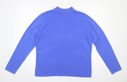 Womens UK Size 16 Bonmarché Blue Pullover Jumper