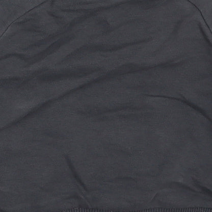 George Boys Grey  Cotton Basic T-Shirt Size 12-18 Months Crew Neck Pullover - Cool Dude