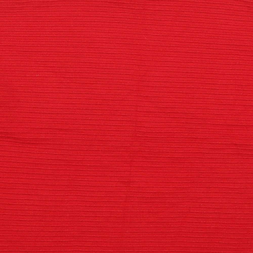 TU Womens Red Round Neck  Viscose Pullover Jumper Size 16