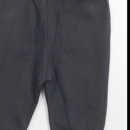 Tesco Boys Grey  Cotton Sweatpants Trousers Size 3-6 Months  Drawstring