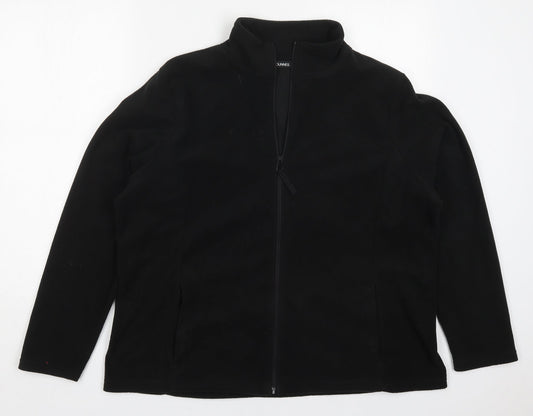 Dunnes Womens Black   Jacket  Size XL  Zip
