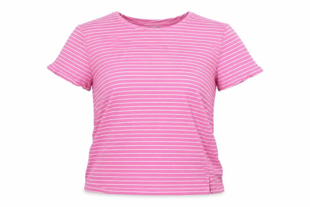 Womens UK Size S First Avenue Pink Basic T-Shirt