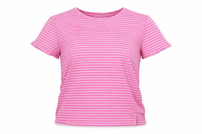 Womens UK Size S First Avenue Pink Basic T-Shirt